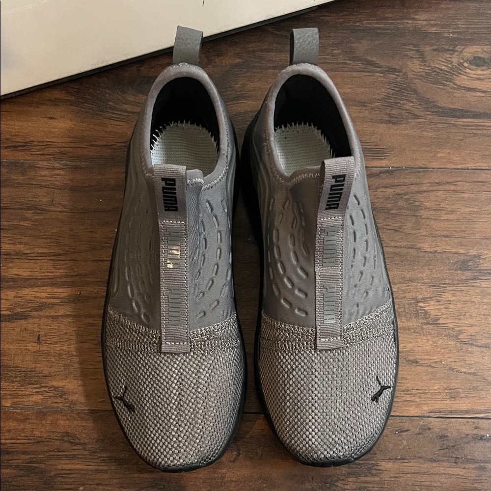 Puma Men's Charcoal Slip-On Sneakers